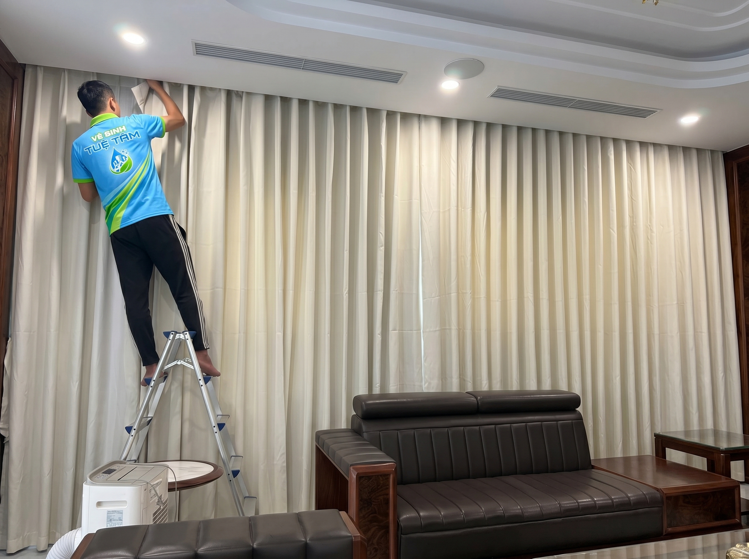 giặt rèm cửa tại nhà Hà Nội